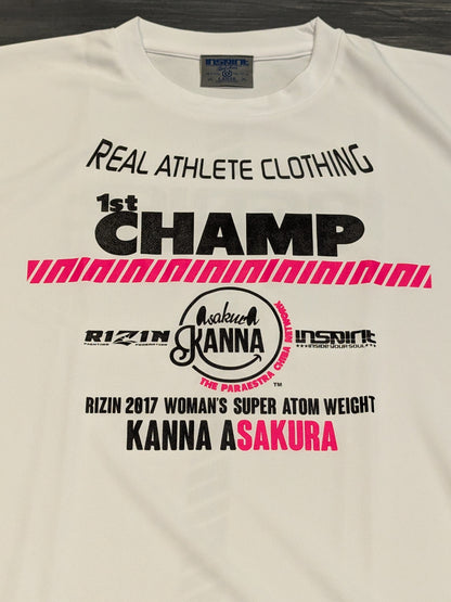 浅倉カンナ「1st CHAMP」ドライTシャツ(ホワイト)