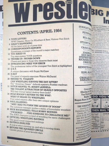 THE Wrestler 1984年4月号