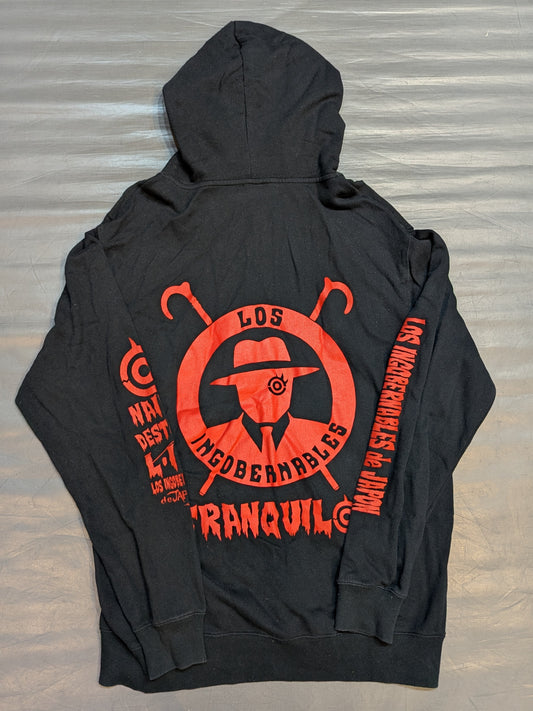 Tetsuya Naito Zip hoodie  (2) (Black×Red)