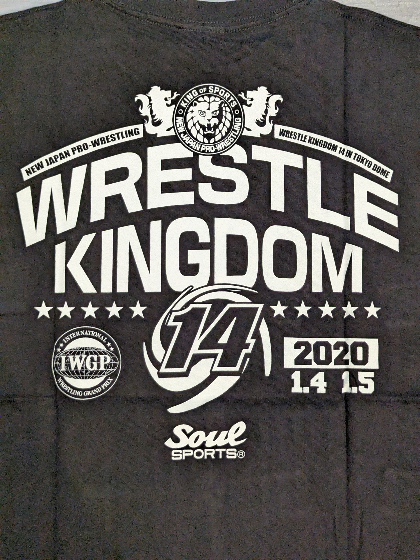 WRESTLE KINGDOM 14 大会記念「SOUL SPORTS」Tシャツ