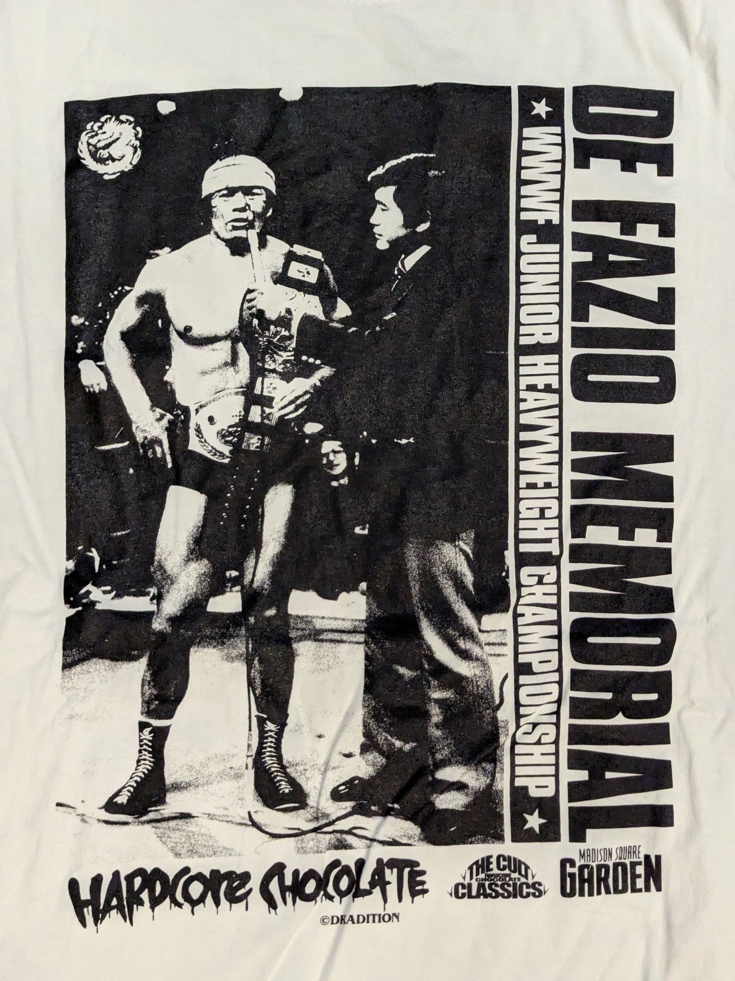 藤波辰爾「ディフォジオ・メモリアル(二冠ホワイト)」Tシャツ