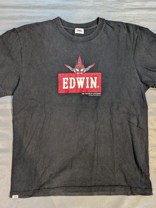 獣神サンダーライガー×EDWIN ボックスロゴTシャツ(ブラック)