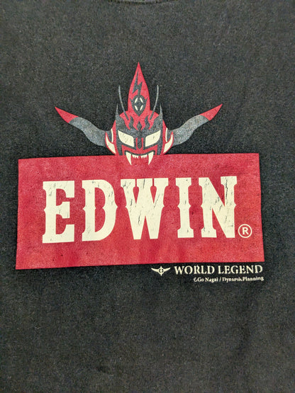 獣神サンダーライガー×EDWIN ボックスロゴTシャツ(ブラック)