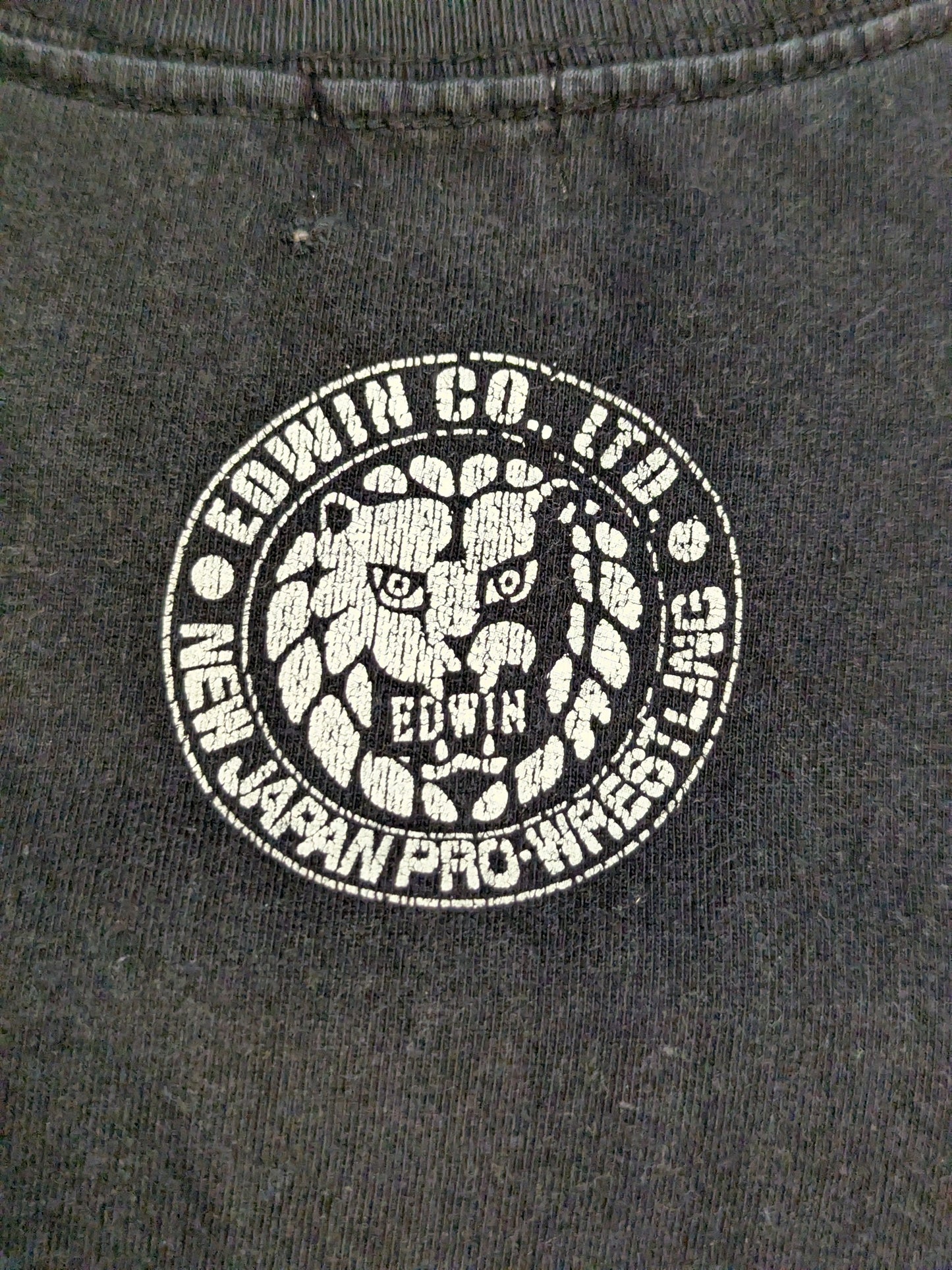 獣神サンダーライガー×EDWIN ボックスロゴTシャツ(ブラック)