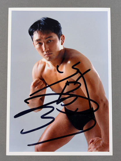 大谷晋二郎 直筆サイン入り 新日本プロレス ブロマイド①