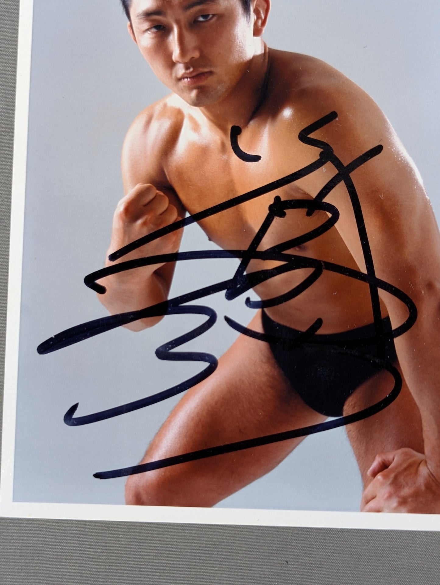 大谷晋二郎 直筆サイン入り 新日本プロレス ブロマイド①