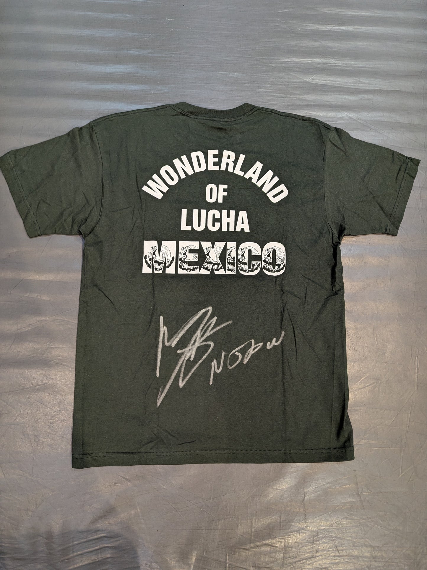 【マスカラ・ドラダ 直筆サイン入り】ライオンマーク「MEXICO」Tシャツ