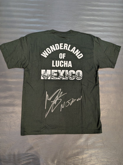 【マスカラ・ドラダ 直筆サイン入り】ライオンマーク「MEXICO」Tシャツ