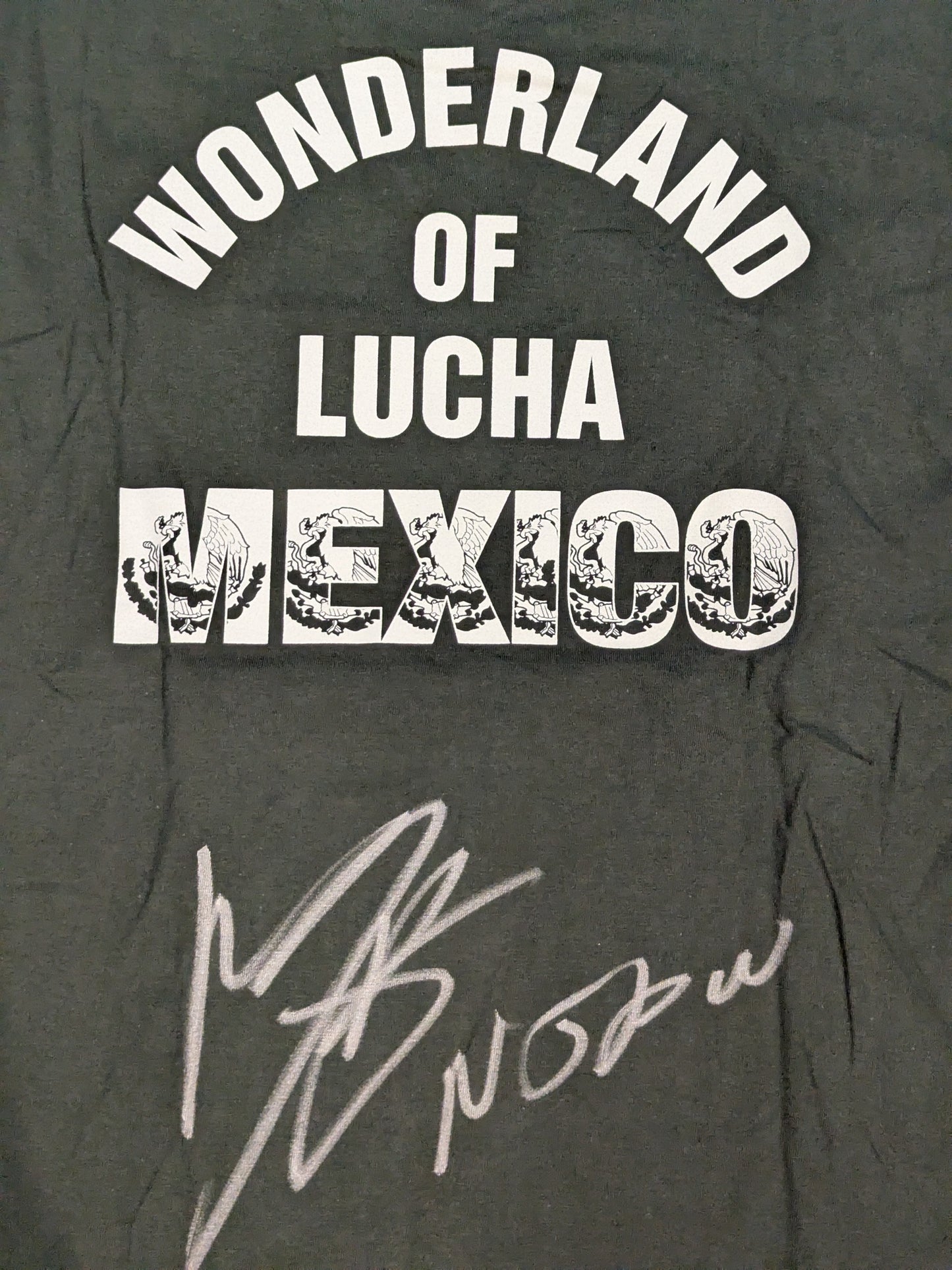 【マスカラ・ドラダ 直筆サイン入り】ライオンマーク「MEXICO」Tシャツ
