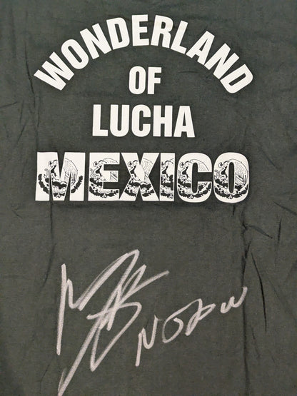 【マスカラ・ドラダ 直筆サイン入り】ライオンマーク「MEXICO」Tシャツ