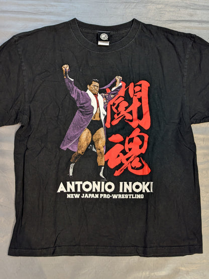 新日本プロレス50周年記念 アントニオ猪木 Tシャツ(リングコール)