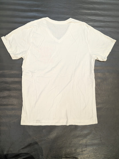 棚橋弘至「FEEL THE BEST」VネックTシャツ(ホワイト×レッド)