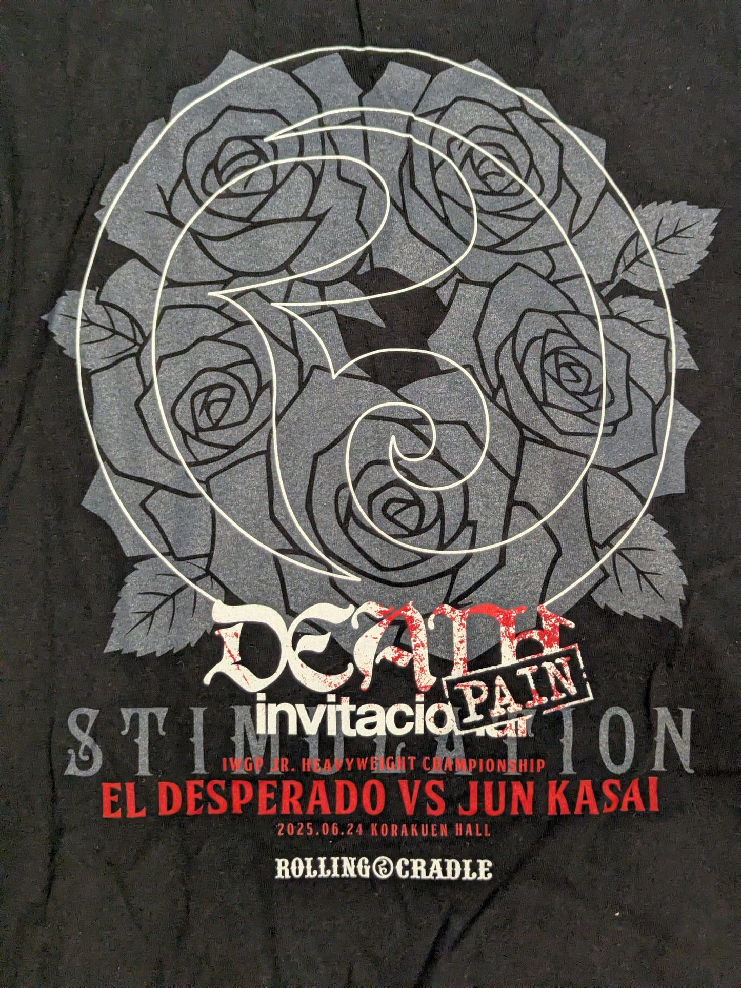 エル・デスペラード×葛西純「"DEATH PAIN" invitacional」Tシャツ