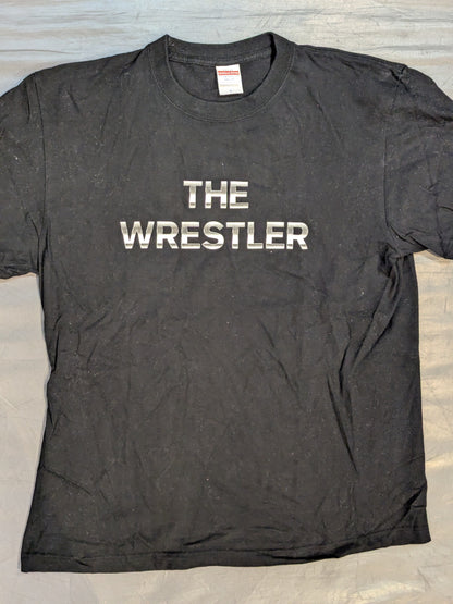 柴田勝頼「THE WRESTLER」Tシャツ②(ブラック×リフレクタープリント)