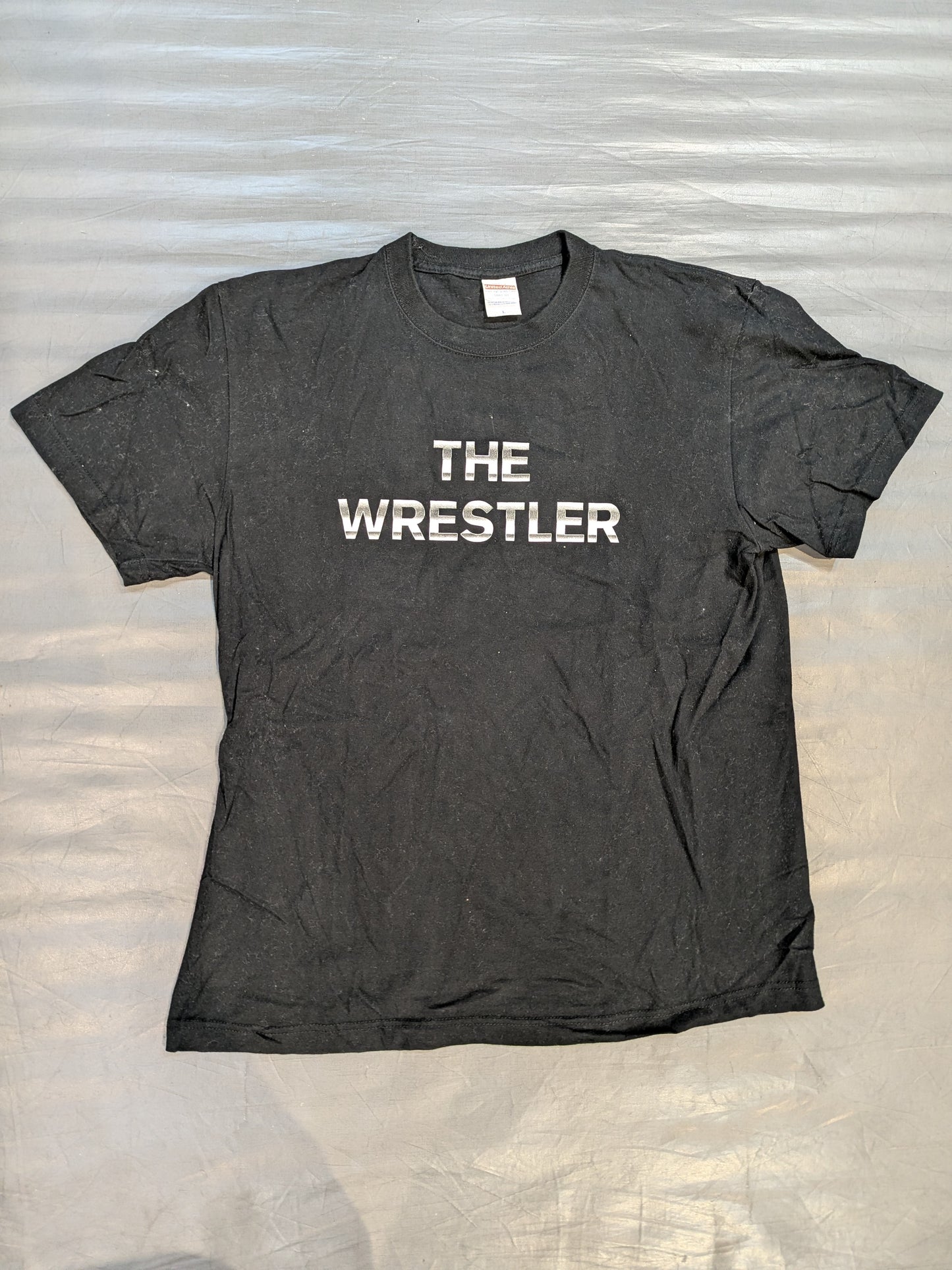 柴田勝頼「THE WRESTLER」Tシャツ②(ブラック×リフレクタープリント)
