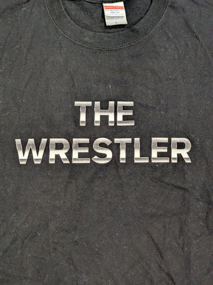 柴田勝頼「THE WRESTLER」Tシャツ②(ブラック×リフレクタープリント)