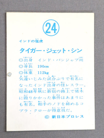 Tiger Jeet Singh Yamakatsu Pro Wrestling Cards (24)