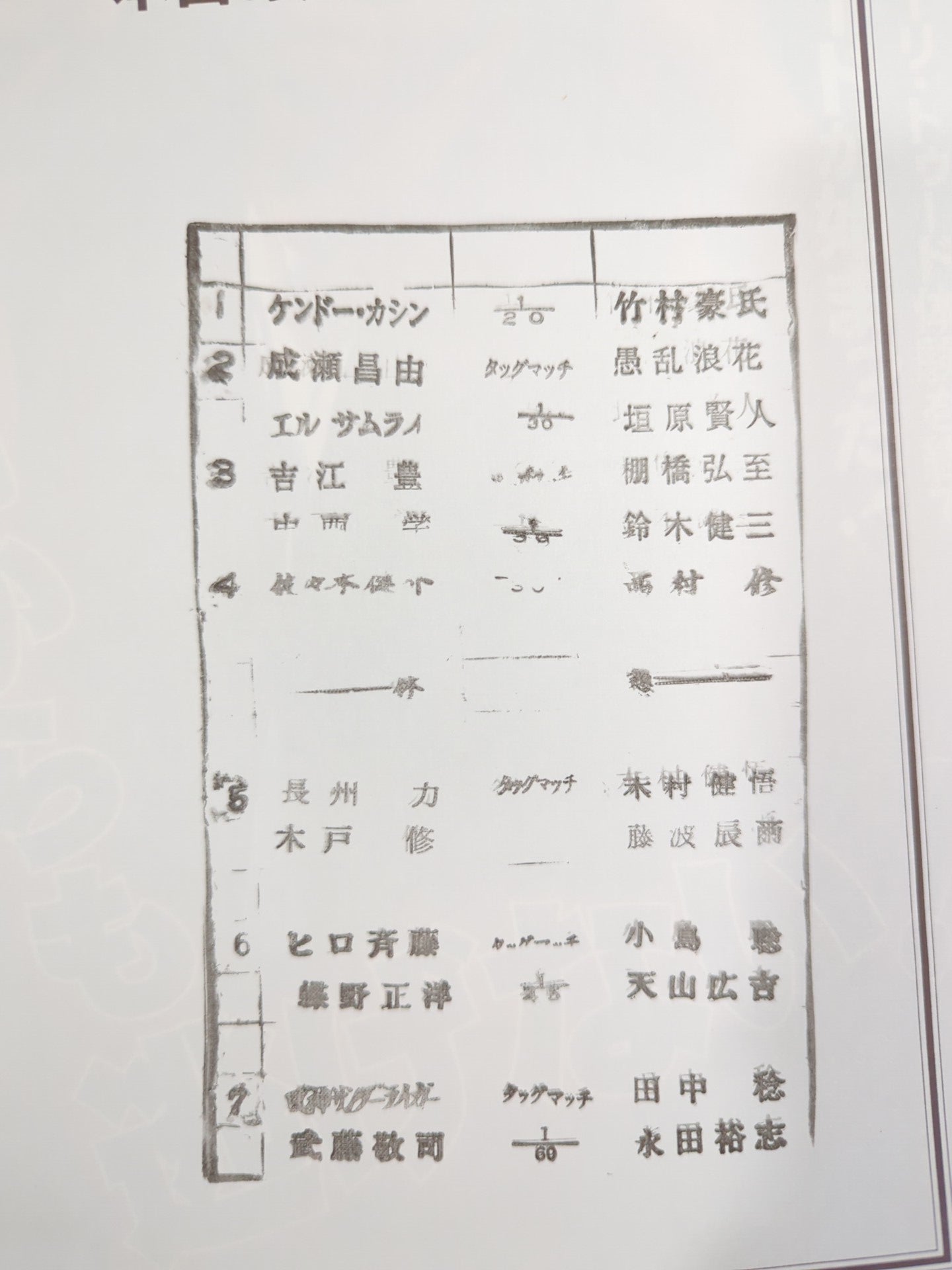 闘魂スペシャル特別号 木戸修 引退試合