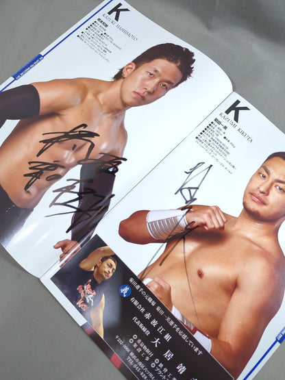 [29 fighters hand signed autograph 】Big Japan Pro Wrestling  BJW ONE BJ