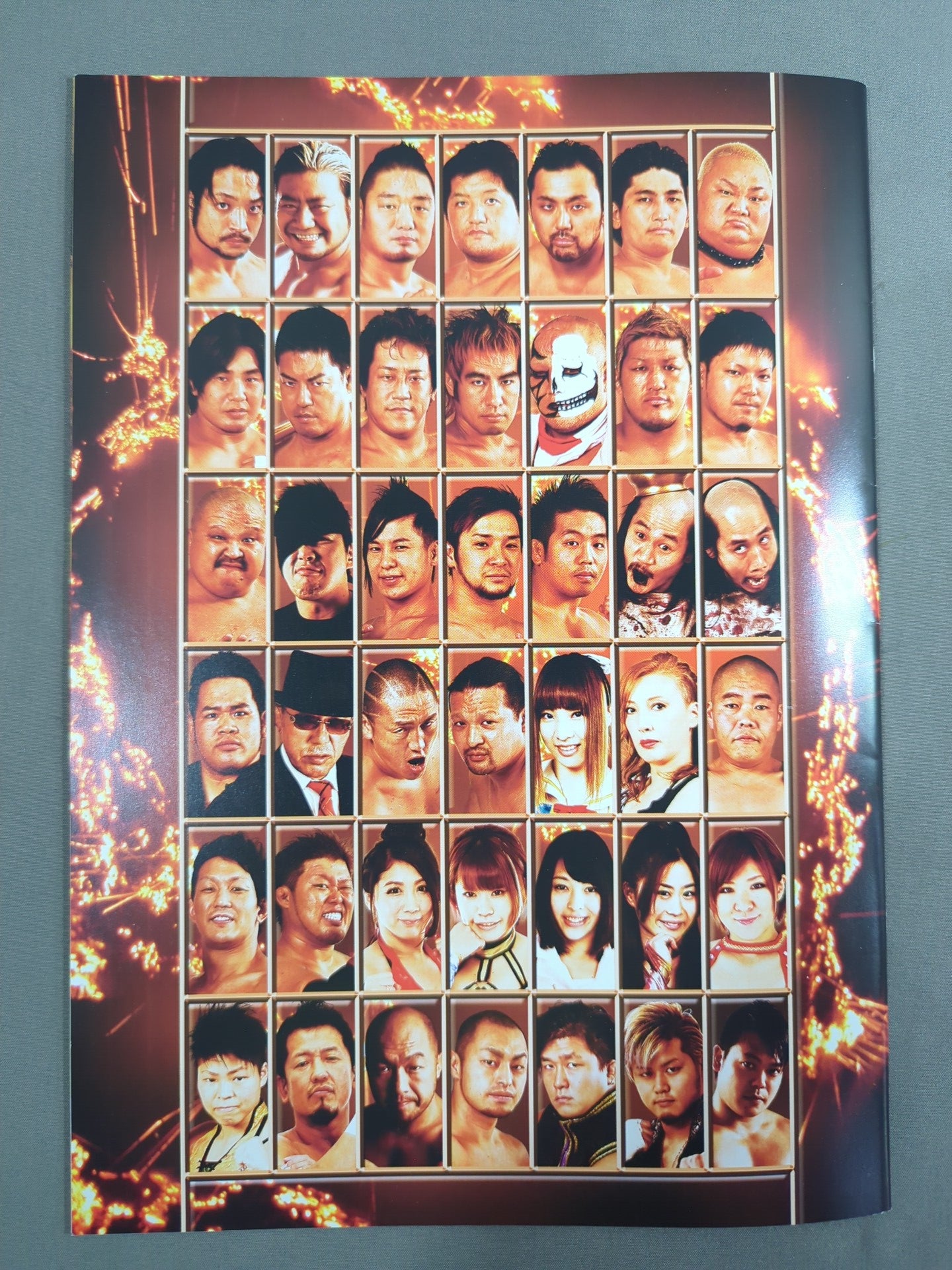 [5 fighters hand signed autograph Big Japan Pro Wrestling  BIG JAPAN DEATH VEGAS