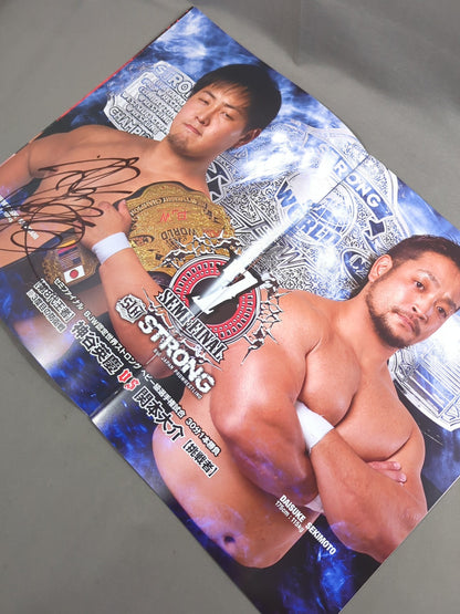 [11 fighters hand signed autograph Big Japan Pro Wrestling  BIG JAPAN DEATH VEGAS 2016