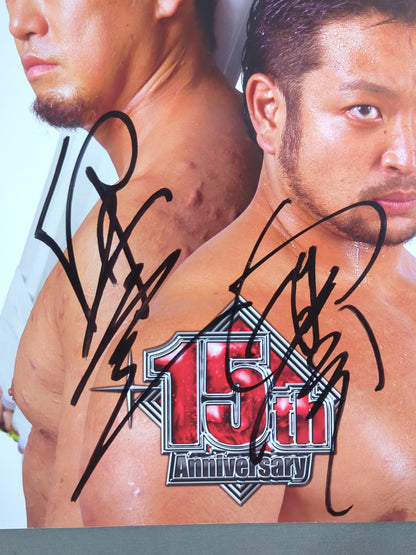 [18 fighters hand signed autograph 】Ryuji Ito & Daisuke Hashimoto 15th Anniversary of Debut