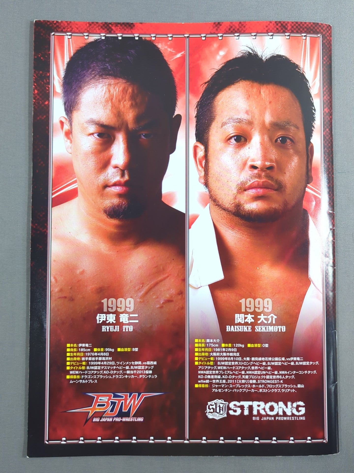 [18 fighters hand signed autograph 】Ryuji Ito & Daisuke Hashimoto 15th Anniversary of Debut