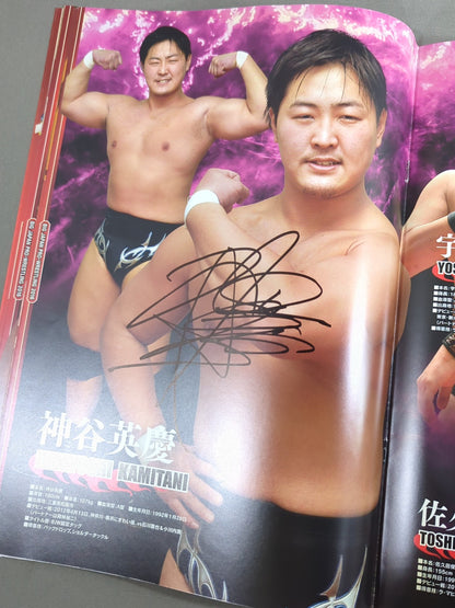 [5 fighters hand signed autograph 】DEATH MATCH STRONG And Fan No.1