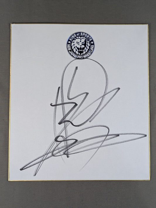 Yuji Nagata (Lion Mark Shikishi ( Autograph board ) )