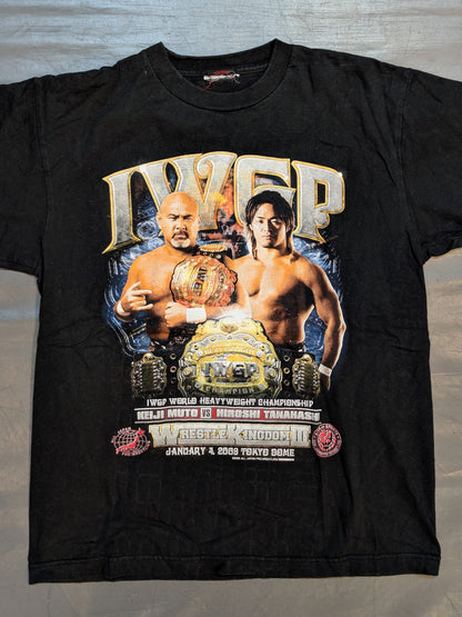★レッスルキングダム3★ 武藤敬司vs棚橋弘至「IWGP WORLD HEAVYWEIGHT CHAMPIONSHIP」ピクチャーTシャツ