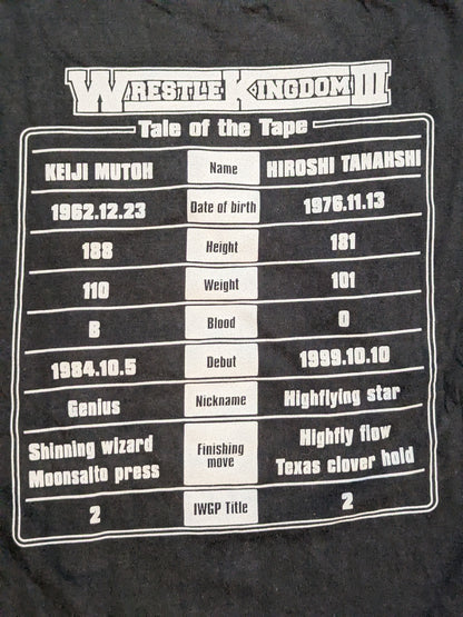 ★レッスルキングダム3★ 武藤敬司vs棚橋弘至「IWGP WORLD HEAVYWEIGHT CHAMPIONSHIP」ピクチャーTシャツ
