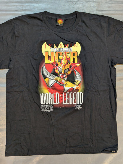 獣神サンダー・ライガー「WORLD LEGEND」イラストTシャツ