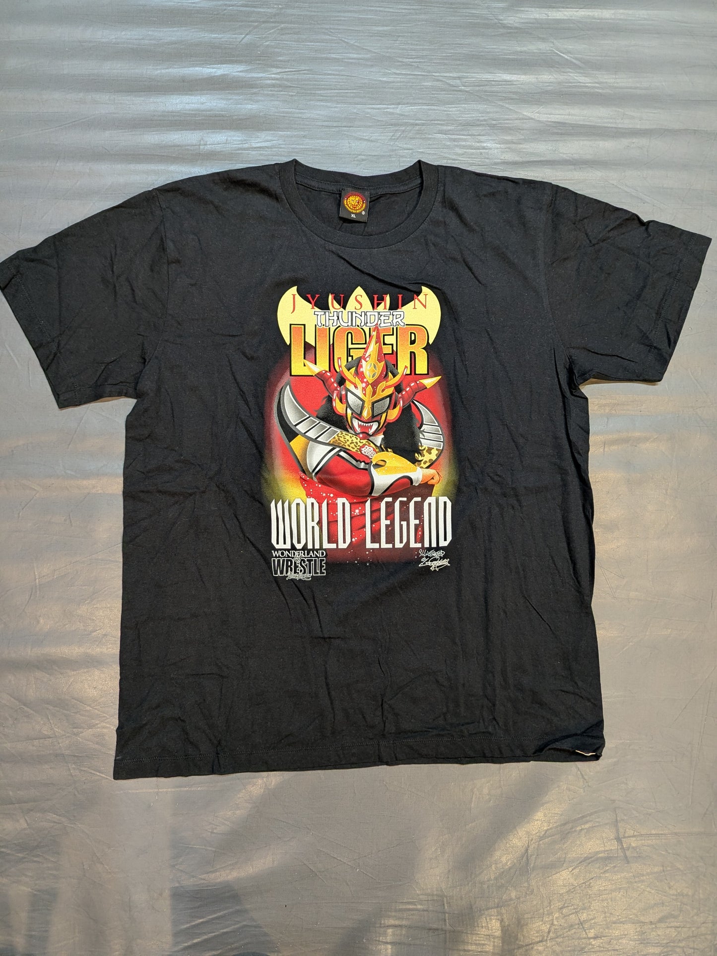獣神サンダー・ライガー「WORLD LEGEND」イラストTシャツ