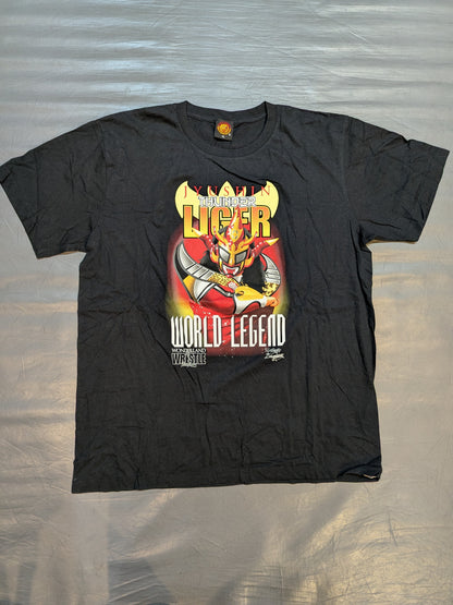 獣神サンダー・ライガー「WORLD LEGEND」イラストTシャツ
