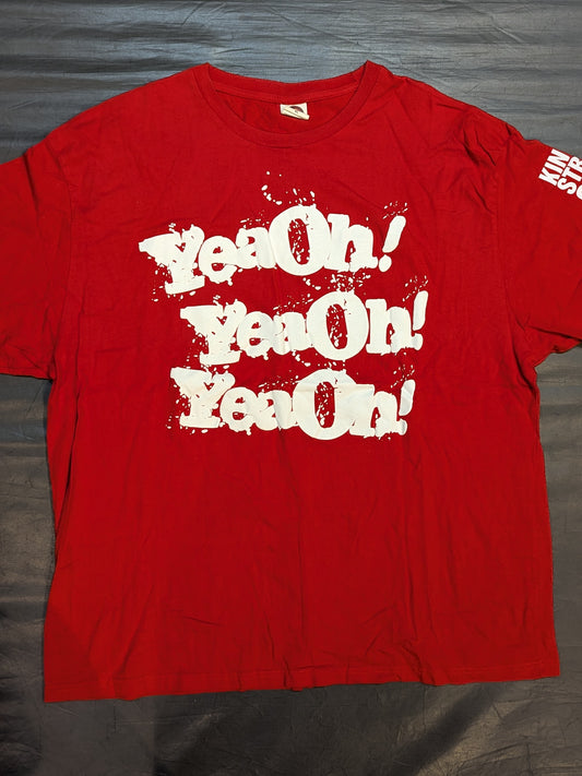 中邑真輔「YeaOh!×3」Tシャツ(レッド)
