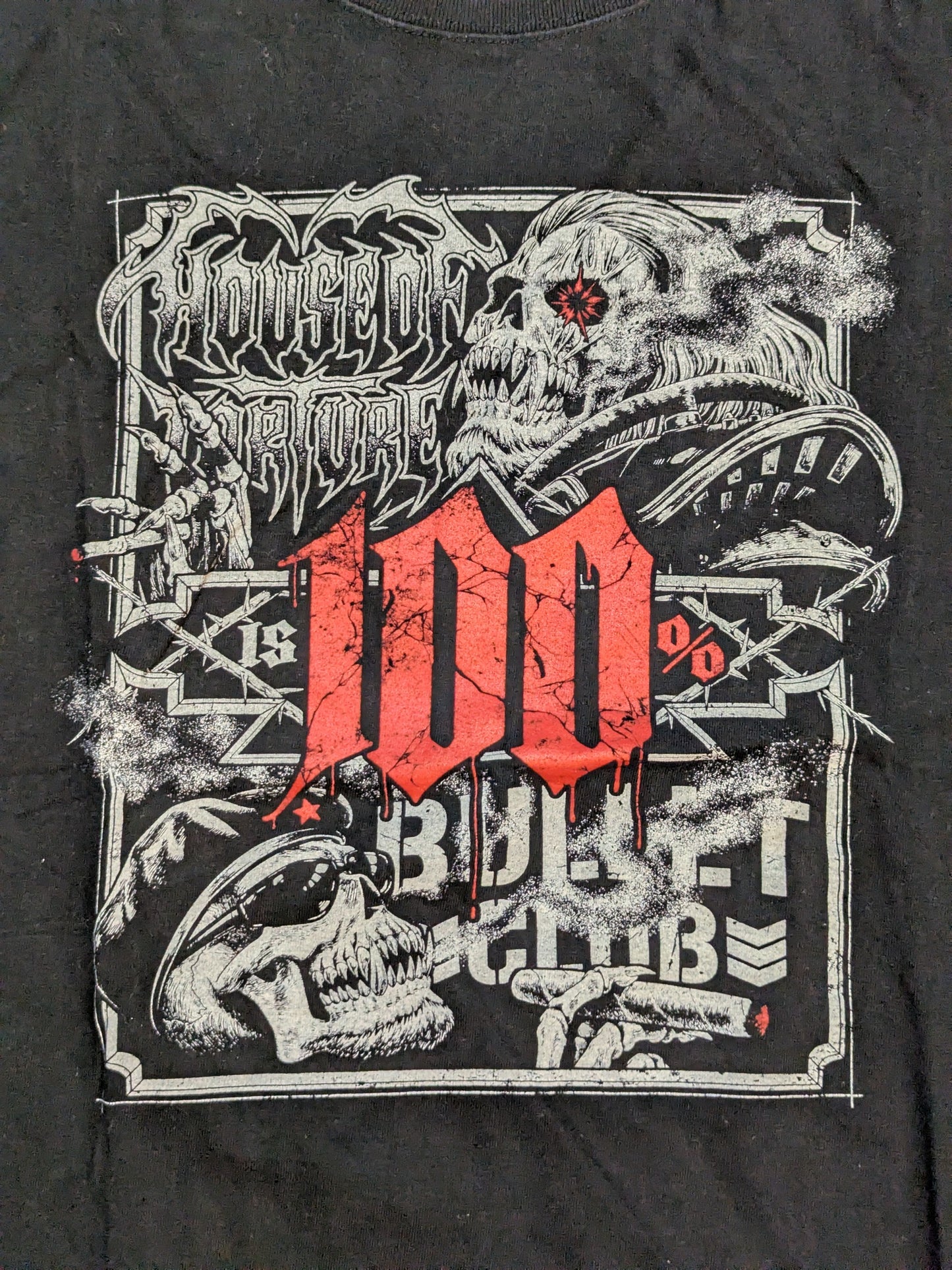 EVIL＆ディック東郷「HOUSE OF TORTURE IS 100% BULLET CLUB」Tシャツ