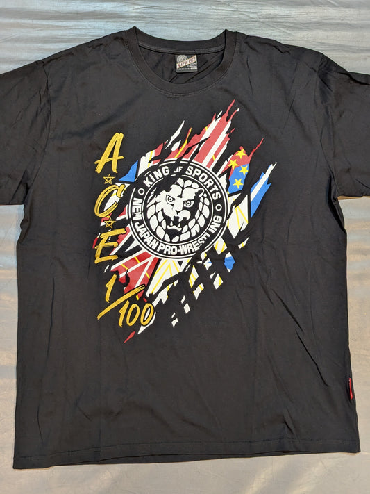棚橋弘至×しまむら Tシャツ①(ブラック)