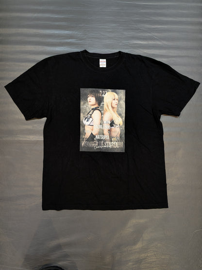 安納サオリvsなつぽい「ワンダー・オブ・スターダム戦選手権試合」ビジュアルTシャツ