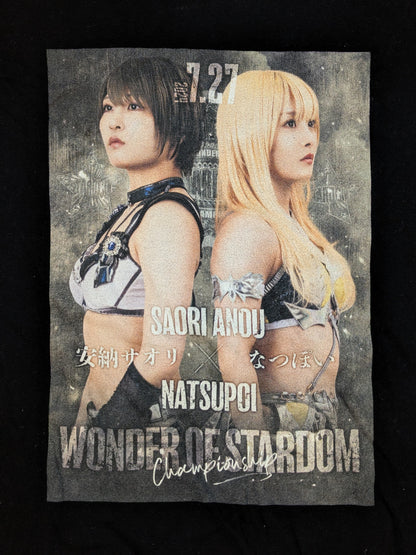 安納サオリvsなつぽい「ワンダー・オブ・スターダム戦選手権試合」ビジュアルTシャツ