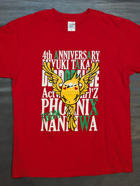 高瀬みゆき「4th ANNIVERSARY」Tシャツ②(レッド)