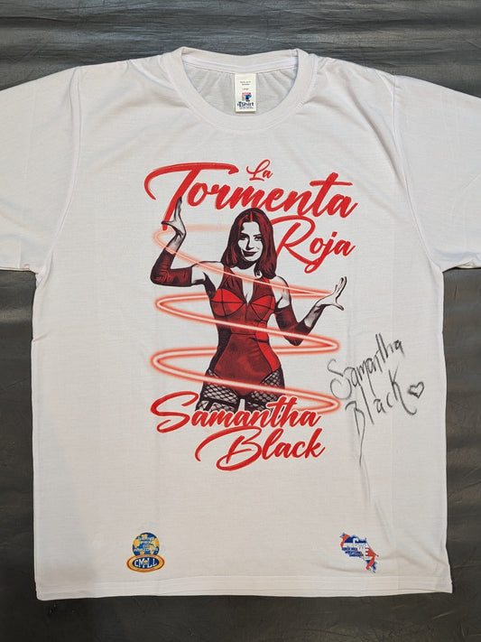 【直筆サイン入り】サマンサ・ブラック　ピクチャーTシャツ