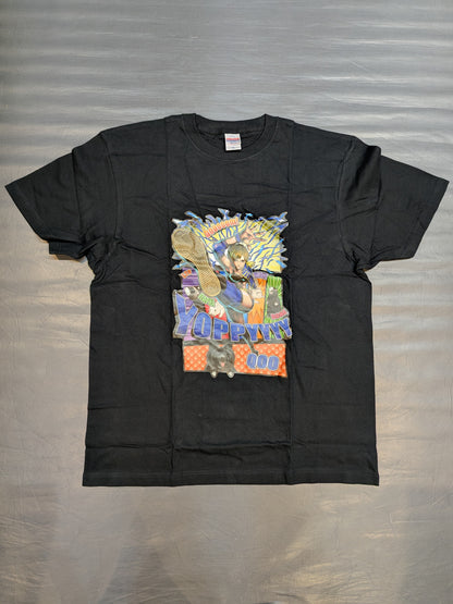 長谷川美子「booooom!」イラストTシャツ③(ブラック)