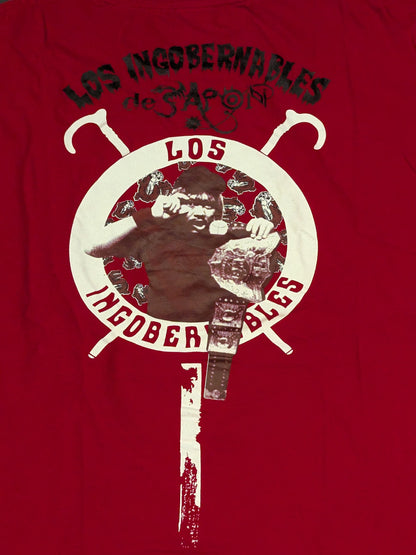 Hiroshima Toyo Carp × Tetsuya Naito AKAHERU GUNDEN de JAPON Collaboration T-shirt (1) (Red)