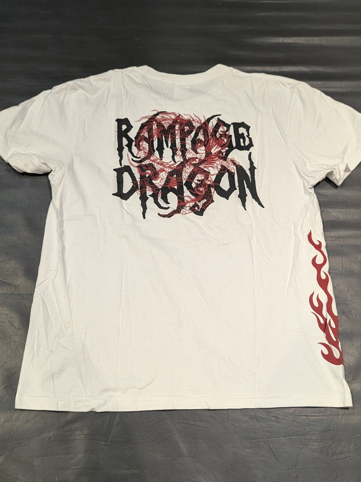 Shingo Takagi  "RAMPAGE DRAGON" T-Shirt (2) (White)