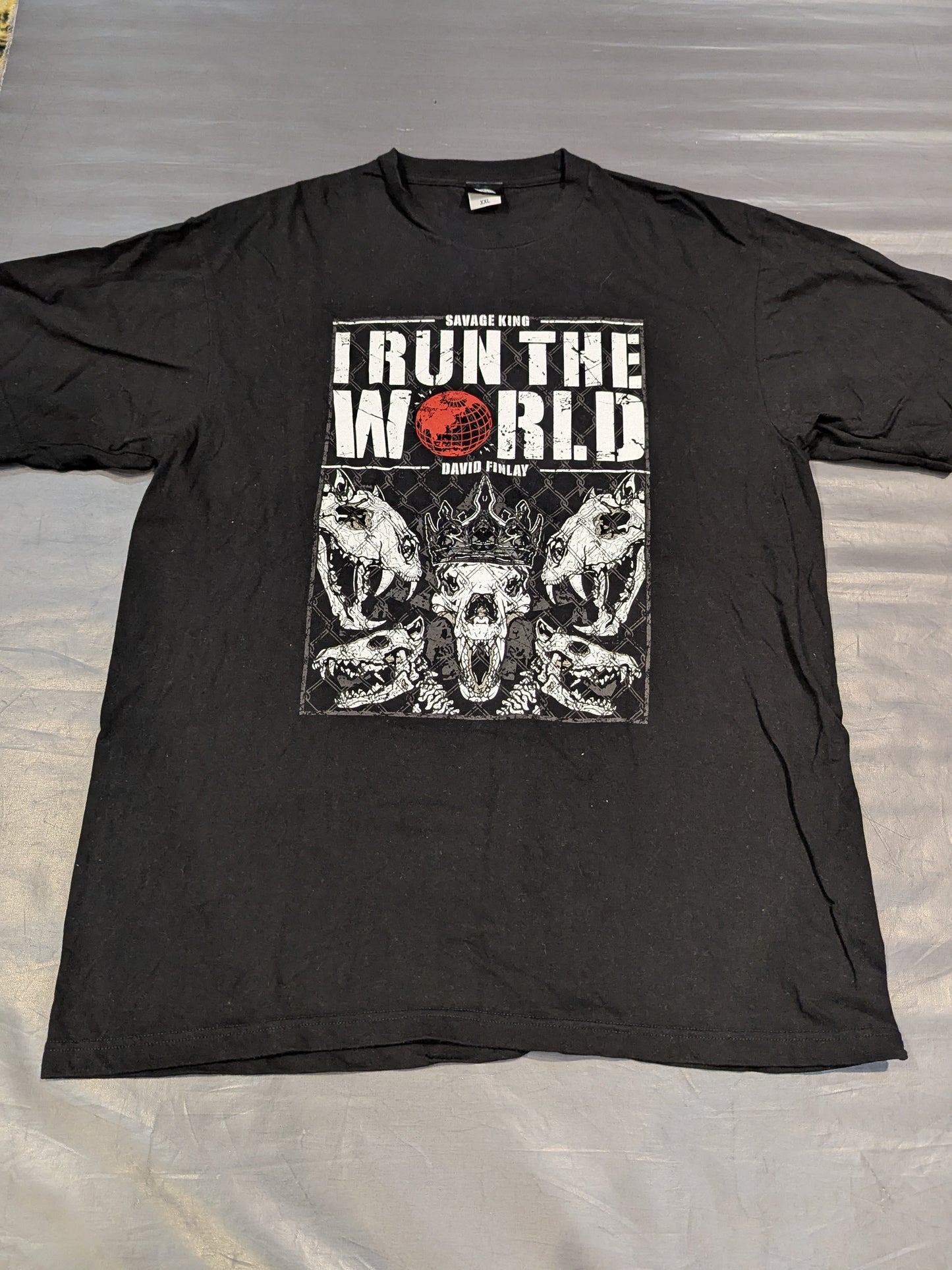 デビッド・フィンレー「I RUN THEWORLD」Tシャツ