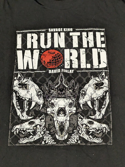 デビッド・フィンレー「I RUN THEWORLD」Tシャツ
