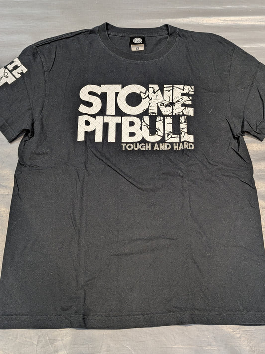 Tomohiro Ishii 'STONE PITBULL TOUGH AND HARD' T-Shirt (1) (Black)