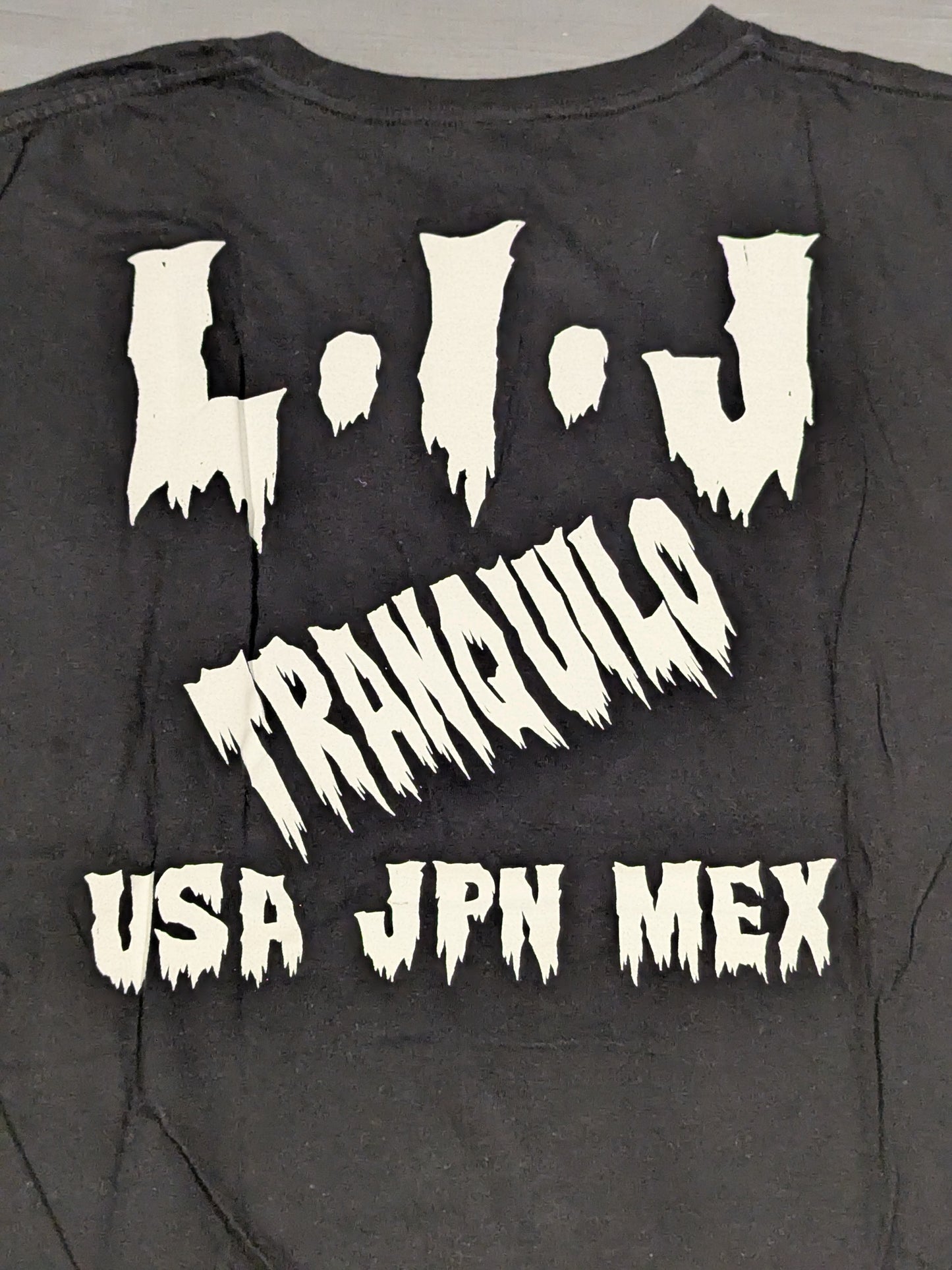 L・I・J Tシャツ③(ブラック×ホワイト)