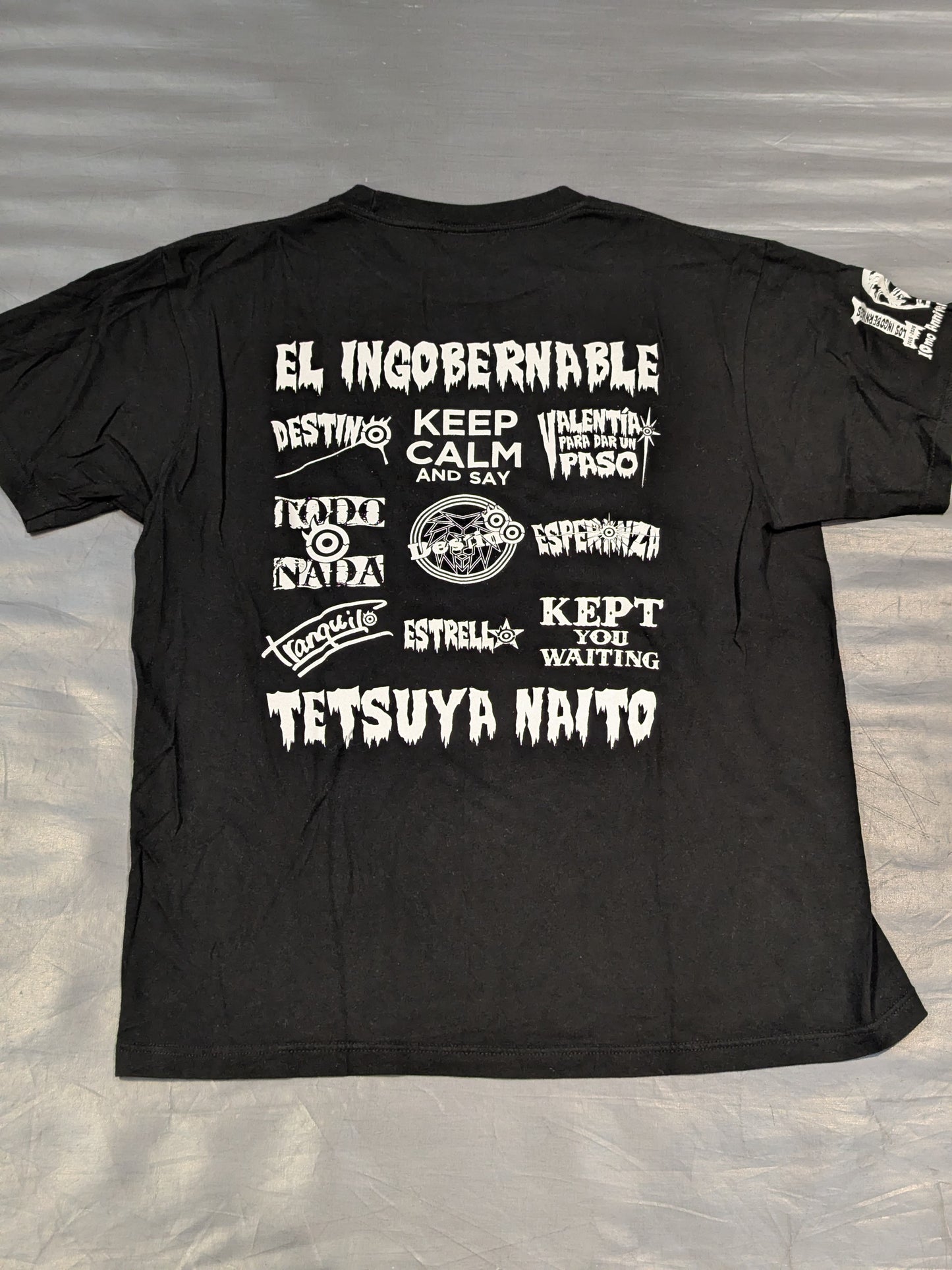 Tetsuya Naito 'Los Ingobernables' T-shirt (2025, Black×White)