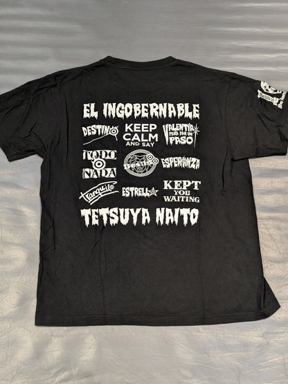 Tetsuya Naito 'Los Ingobernables' T-shirt (2025, Black×White)